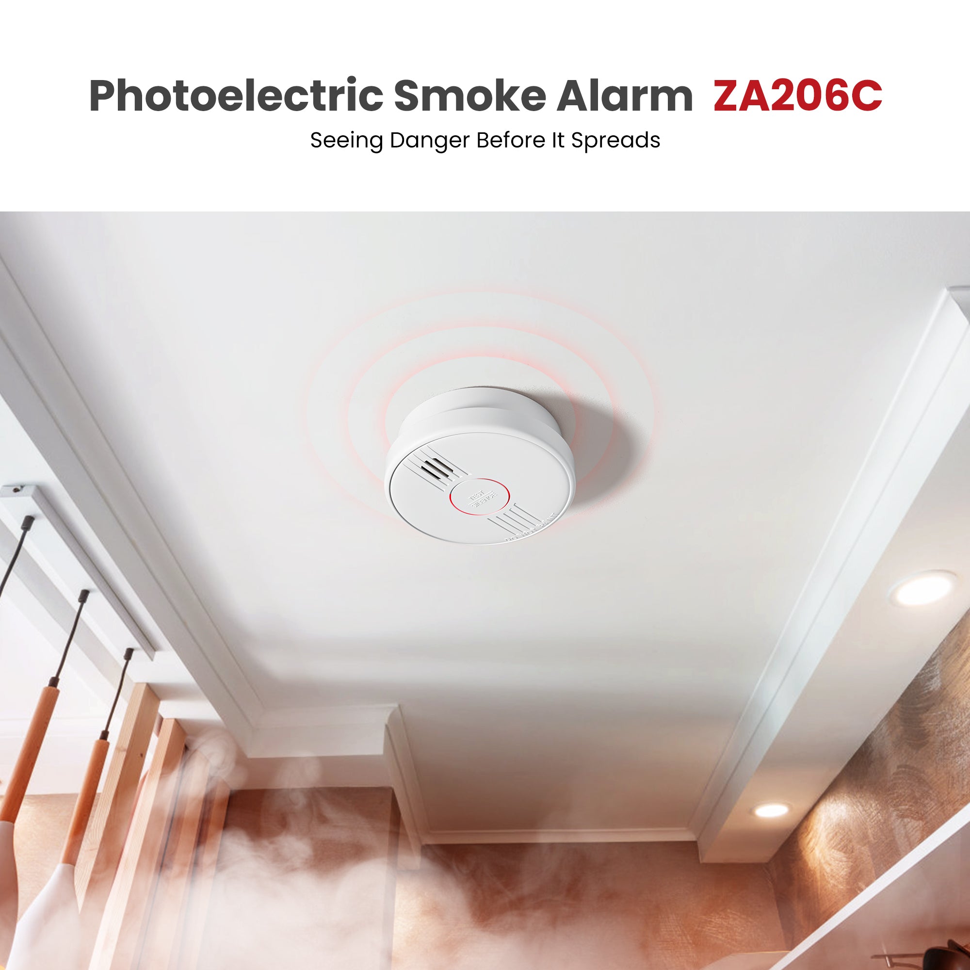 Putogesafe ZA206C Photoelectric Smoke Alarm