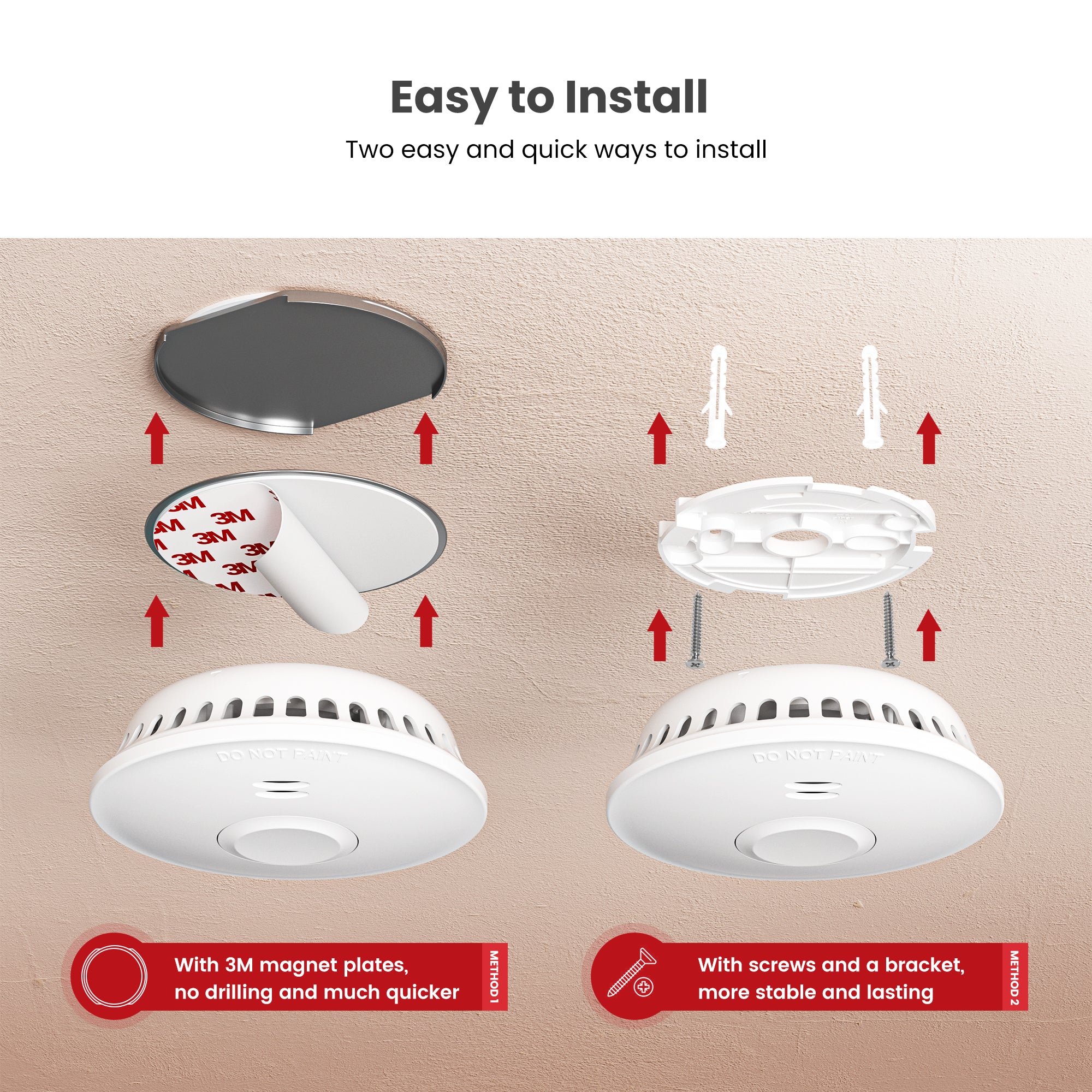 How to Install a Smoke Alarm Without Drilling