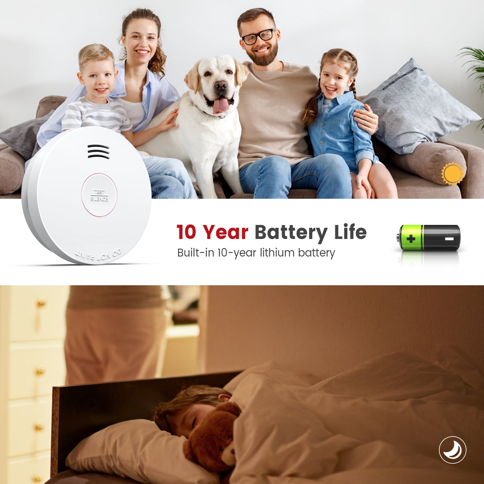 Putogesafe GS525 10-Year Photoelectric Smoke Alarm